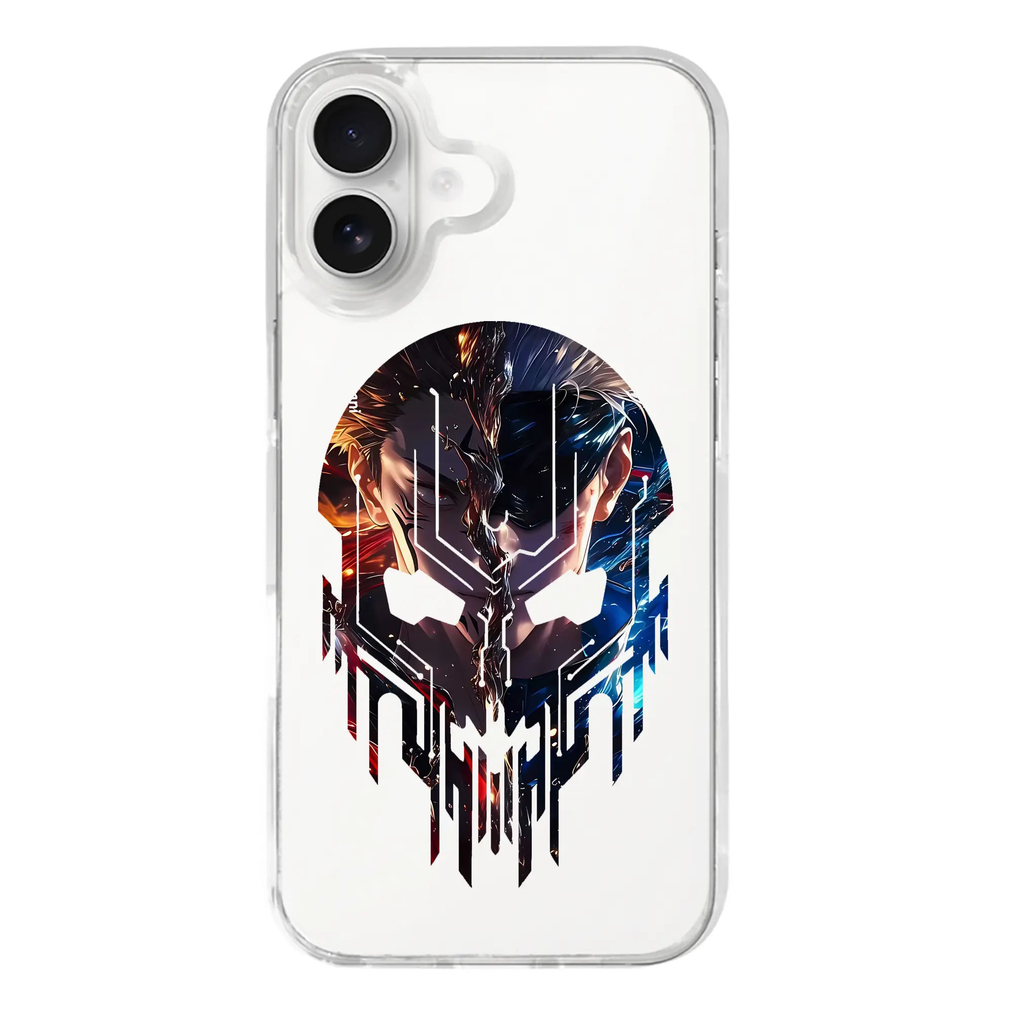 呪術廻戦 グッズ,両面宿儺 - iPhone 17シリーズ 透明スマホケース – 薄型・耐衝撃・精密フィット保護カバー